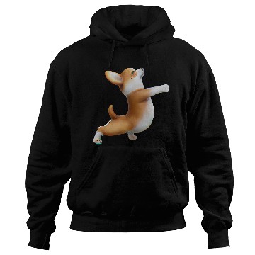 Discover Corgi dog in yoga pose Hoodies
