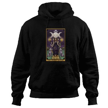 Discover The Goddess Hecate in The Moon Tarot Card Hoodies
