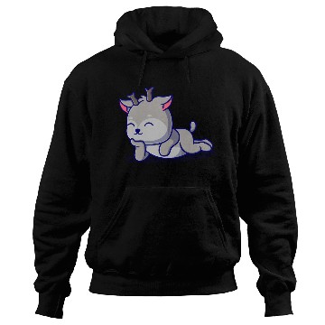 Discover Cute deer cartoon icon illustration gift Hoodies