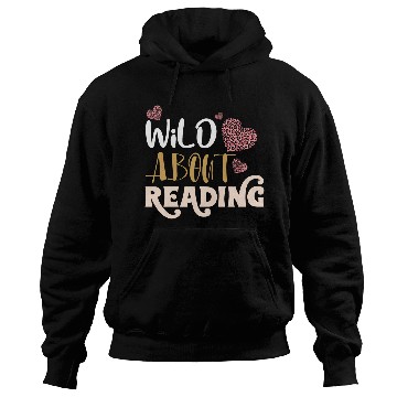 Discover Wild About Reading Leopard Print Book Lover Hoodies