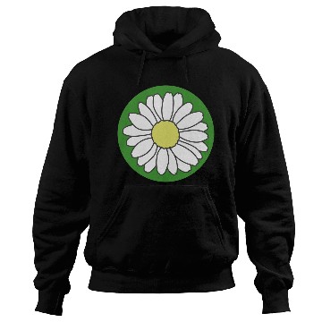 Discover Cute flower in green circle Hoodies