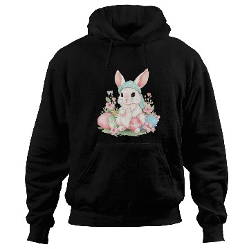 Discover Cute Sweet Easter Bunny Rabbit Easter Eggs Hoodies