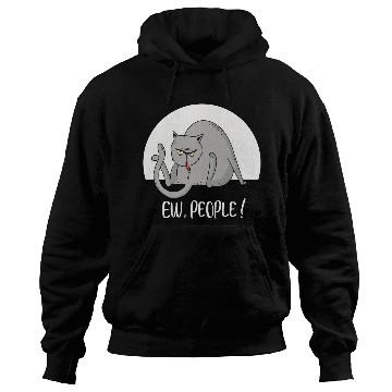 Discover Ew People Funny Fat Lazy Cat Hoodies
