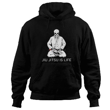 Discover Kneeling Skeleton - Jiu Jitsu is life Hoodies