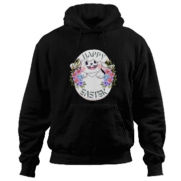 Discover Happy Easter Bunny with Flowers Hoodies