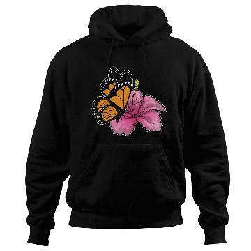 Discover Butterfly Hibiscus Flower Hoodies