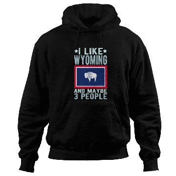 Discover Wyoming Flag US State Hoodies