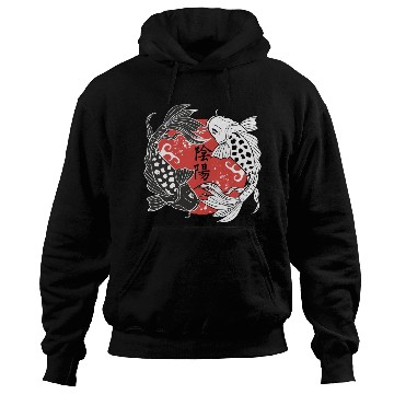 Discover Koi Fish Yin and Yang Koi Fish Lover Gift Hoodies