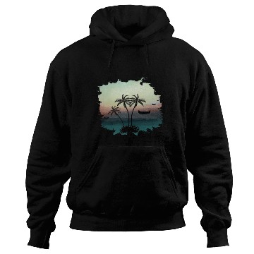 Discover Beach Sunset Watercolor Design Sublimation Art 3 Hoodies