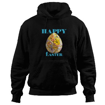 Discover Happy Easter Egg Design with Floral Elements Hoodies