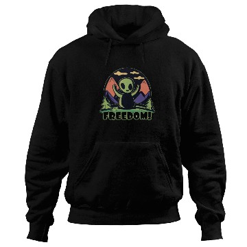 Discover little green Alien freedom Hoodies
