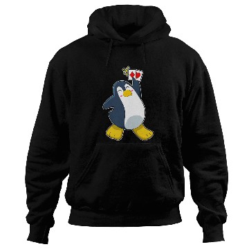 Discover Penguin At Poker With Poker Cards Hoodies