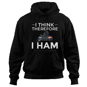 Discover Think Therefore Ham Radio nostalgia Hoodies
