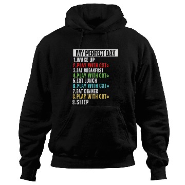 Discover My Perfect Day Cat Mom Cat Dad Hoodies