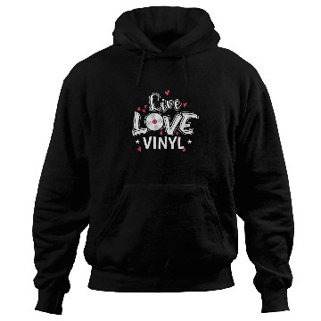 Discover Live Love Vinyl Record Music Phonogram Hoodies