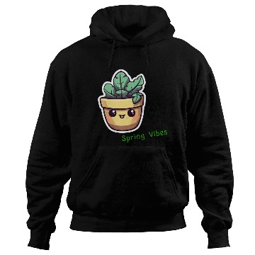 Discover Cute Cartoon potted plant Hoodies