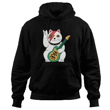 Discover Lucky Cat Guitar Guitarist Hoodies