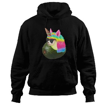 Discover Happy unicorn avocado Hoodies