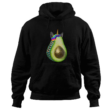 Discover Happy unicorn avocado Hoodies