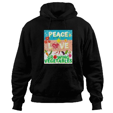 Discover Peace love Vegetables design for him cool Hoodies