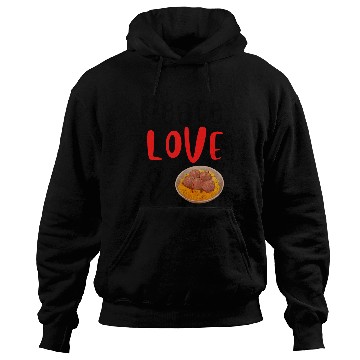 Discover Peace Love and Meatballs Hoodies