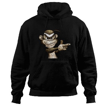 Discover Gangster Monkey Graffity Handgun Hoodies