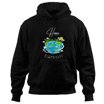 Discover Green and Blue Happy Earth Day Hoodies