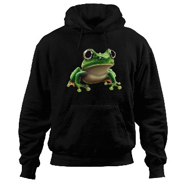 Discover Rain frog water drop frog Hoodies