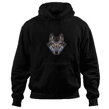Discover Wolves | Polygon Wolf Head | Low Poly Werewolf Hoodies