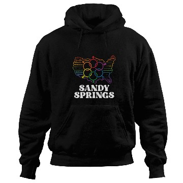 Discover Sandy Springs Pride Flag Pride Month LGBTQ Flag Hoodies