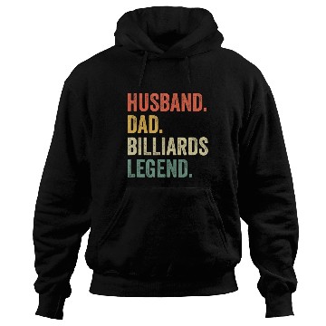 Discover Pool Player Funny Husband Dad Billiards Legend Hoodies