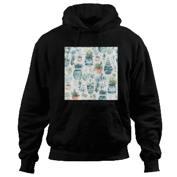 Discover Watercolor Coastal Plants Hoodies