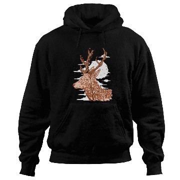 Discover Tree Deer Beautiful Animal Hoodies