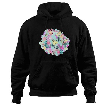 Discover Hibiscus Floral Tropical Blue Hoodies