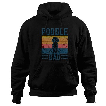 Discover Dog Dad Vintage Poodle Dad Hoodies