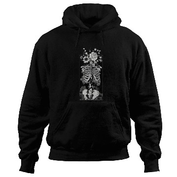 Discover Gothic Flower And Bones Hoodies