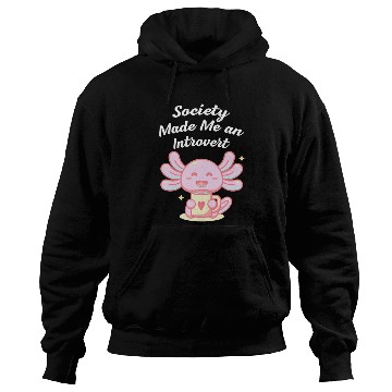 Discover Handcrafted by Society Introvert Sayings Antisocia Hoodies