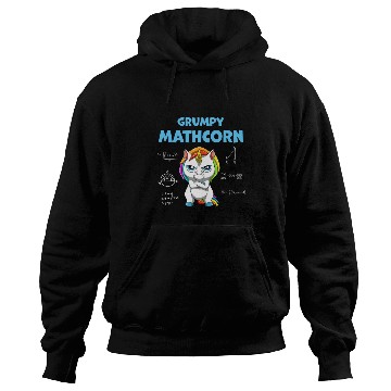 Discover Funny Math Teacher Grumpy Unicorn Hoodies