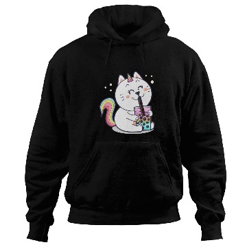 Discover Bubble Tea Cute Kawaii Unicorn Cat Japanese Hoodies