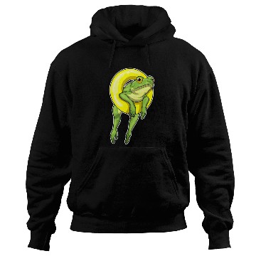Discover Frog Swimming Lifebuoy Hoodies