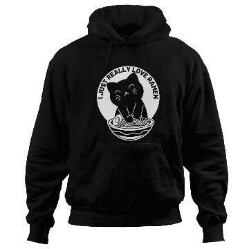 Discover I Just Really Love Ramen Cat Lover Hoodies