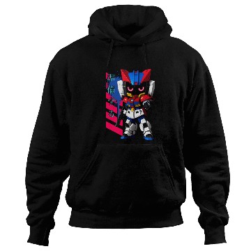 Discover Chibi Mecha: A Cute Cyberpunk Design 2 Hoodies