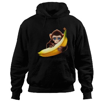 Discover Monkey hide and seek banana Hoodies