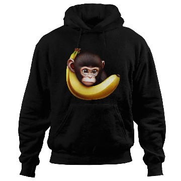 Discover Monkey hide and seek banana Hoodies