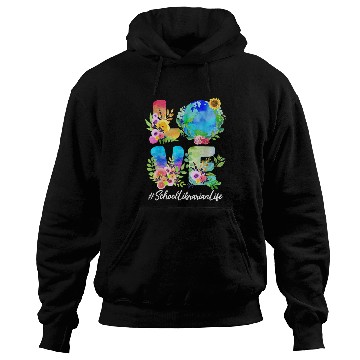 Discover School Librarian Love World Earth Day Save The Pla Hoodies