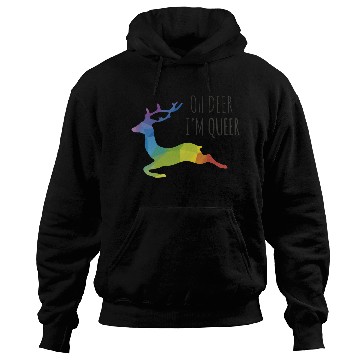 Discover Oh Deer I m Queer LGBTQ Pride Deer Dark Hoodies