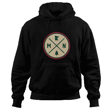 Discover Minnesota Mn Circle Patch Red And Green Hoodies