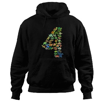 Discover 4th Birthday Sea Turtle Tortoise Theme 4 Year Old Hoodies