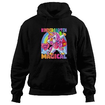 Discover Kindergarten Magical Dabbing Unicorn Back to Schoo Hoodies