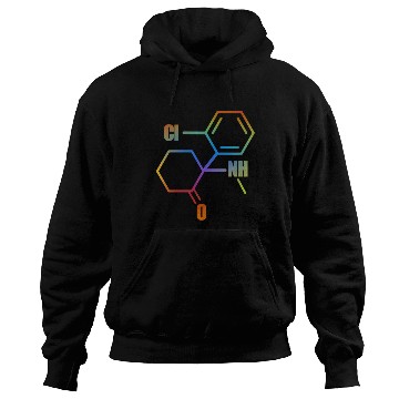 Discover Ketamine Molecule Techno Edm Rave Psychedelic Trip Hoodies